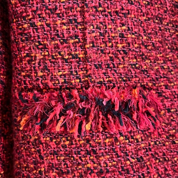 Burgundy tweed jacket - Picture 7 of 7